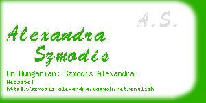 alexandra szmodis business card